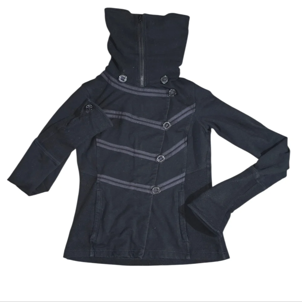 Lululemon Black Admiral Military-Style Jacket Size 8